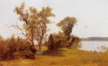Voiliers sur l’Hudson à Irvington luminisme landsacpes Albert Bierstadt